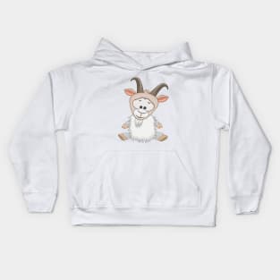 Goat Cute Kawaii Cartoon Kids Hoodie